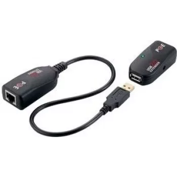 LogiLink UA0207 Zestaw przedłużaczy USB 2.0 Cat5, czarny