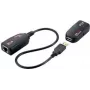LogiLink UA0207 Zestaw przedłużaczy USB 2.0 Cat5, czarny