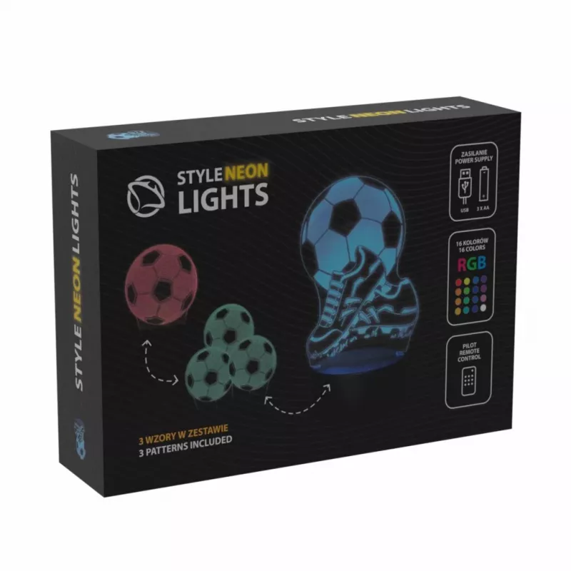 Lampa stołowa MANTA SNL124RGB RGB 3D dekoracja świetlna kule, dioda LED zmieniająca kolor, oświetlenie dekoracyjne