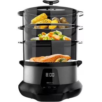 Cecotec Parowar do Żywności | Vapovita 3000 Pro | 1000 W | Liczba koszy 3