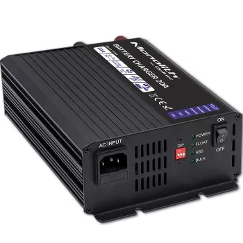 Ładowarka QOLTEC Monolith 20A 12V do akumulatorów LiFePO4, AGM, GEL, SLA