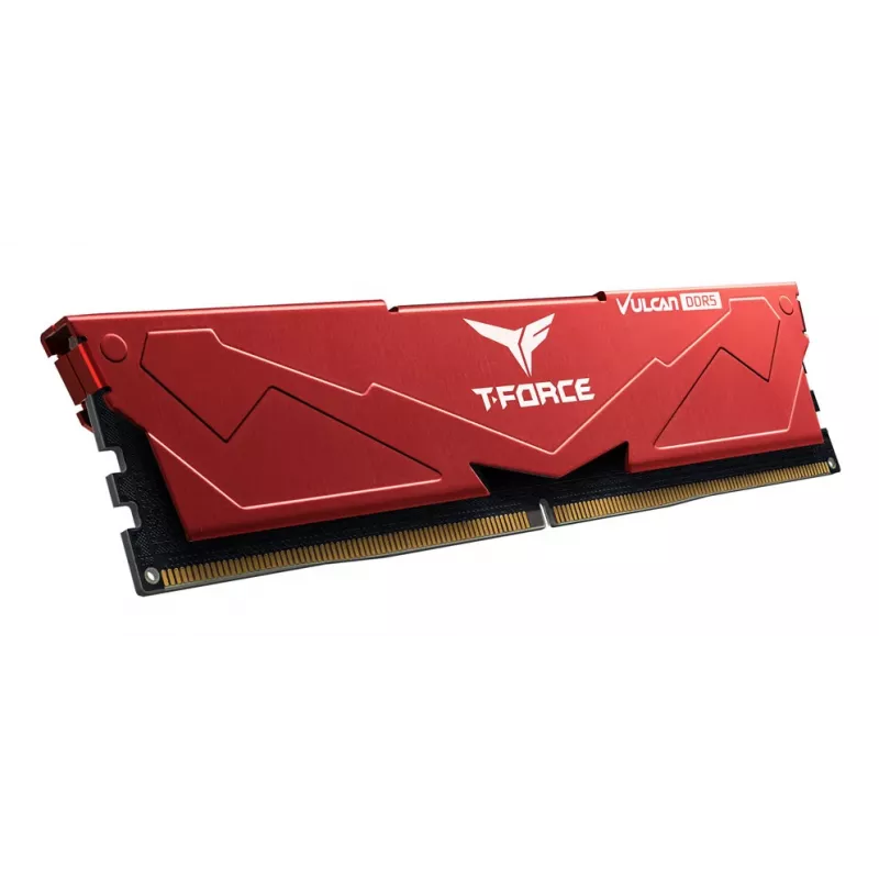 Team Group VULCAN FLRD532G6000HC30DC01, 32 GB, 2 x 16 GB, DDR5, 6000 MHz, 288-pin DIMM, czerwony