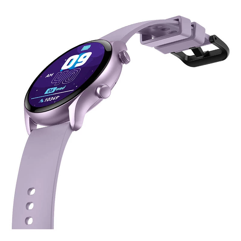 Smartwatch Zeblaze Btalk 3 Plus — 1,39 cala (3,53 cm) IPS 360×360 px, ekran dotykowy, pasek silikonowy, fioletowy
