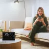 Inteligentny głośnik MANTA MTO200B Windy Czarny — bezprzewodowe audio Bluetooth i Wi‑Fi, obsługa asystenta głosowego