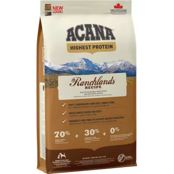 ACANA Highest Protein Ranchlands - sucha karma dla psa - 11,4kg