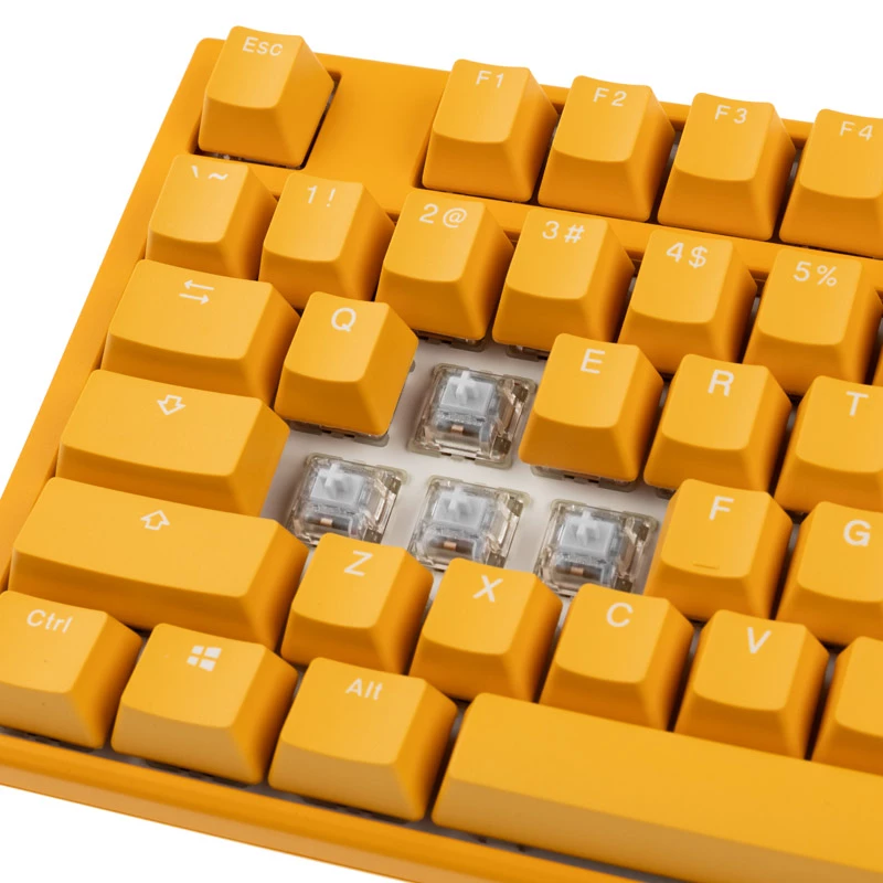 Ducky One 3 Żółta klawiatura gamingowa, RGB LED - MX-Clear (US)