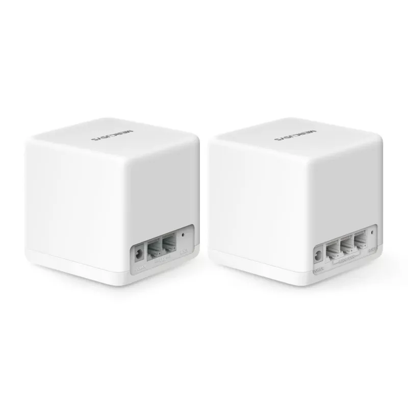 Mesh system MERCUSYS Halo H60X (2-pack) Dual-band Wi‑Fi 6, 1500 Mbps, up to 350 m², 2x LAN, internal antennas, biały