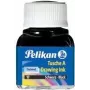 Pelikan Drawing Ink A, pojemność: 10 ml w szklanej butelce, biały (18) szczególnie odpowiedni do pióra kreślarskiego, stalówki rysunkowej, pędzla (201673)