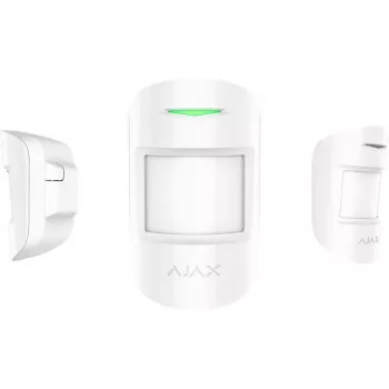 Ajax MotionProtect Outdoor Czujnik PIR Bezprzewodowy Sufitowy/Ścienny Biały