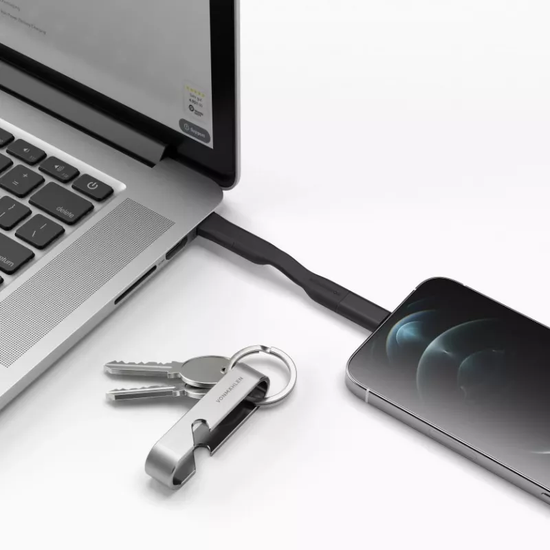 Vonmählen High Six USB C Czarny, Stal nierdzewna