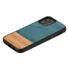 Etui man and wood do iPhone 12 mini — denim Czarny