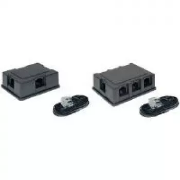 rozdzielacz telefoniczny RJ-45 F 6x RJ-45 F Czarny ShiverPeaks BS71400-6SET