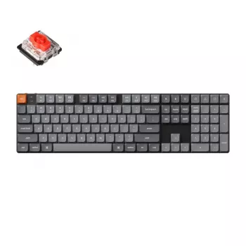 Klawiatura Keychron K5 Max uniwersalna USB RF bezprzewodowa Bluetooth czarno-szara mechaniczna RGB