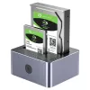 Stacja dokująca Unitek 51642 dla dysków SATA 2,5 cala/3,5 cala, USB-C 10 Gb/s, 2 kieszenie, aluminium