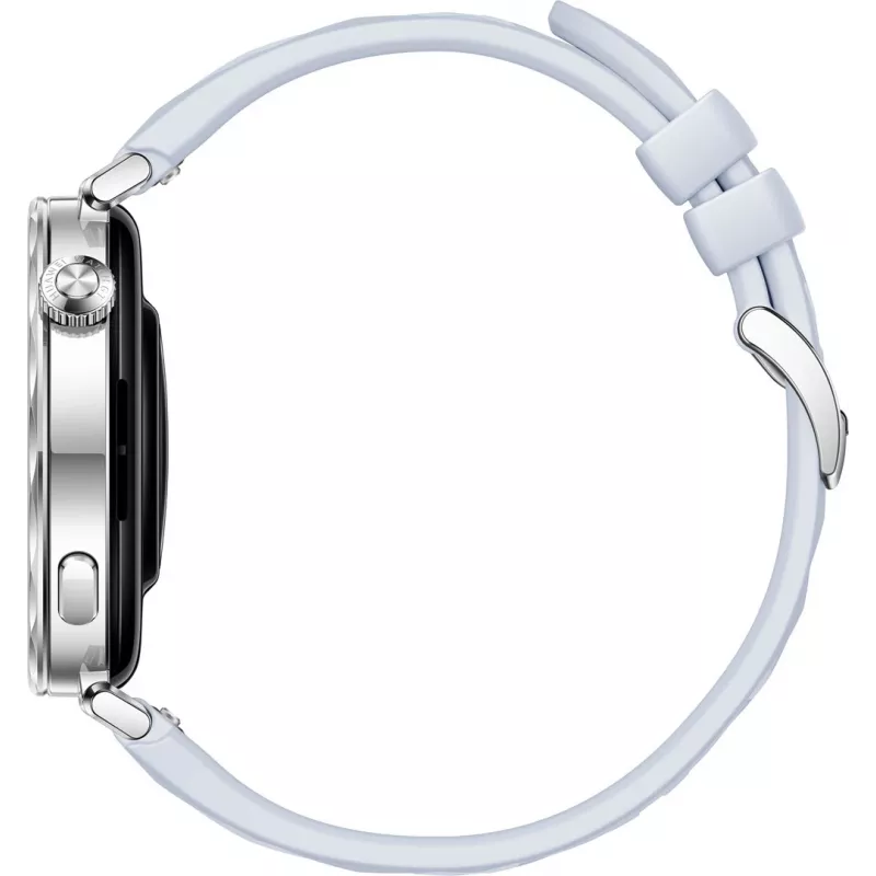 Smartwatch Huawei WATCH GT5 41mm z wyświetlaczem AMOLED 1,32 cala o rozdzielczości 466 x 466 pikseli. Pojemność baterii 323 mAh, waga tylko 35 g.