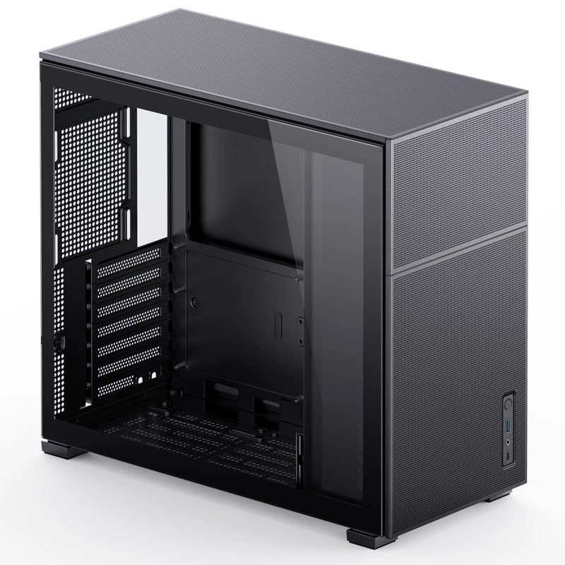 Jonsbo D41 Mesh Standard ATX PC Case – czarna, szkło hartowane
