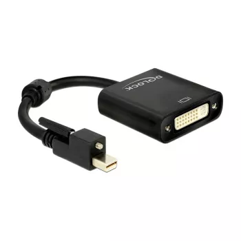 Adapter kabla wideo DeLOCK 62639 Mini DisplayPort na DVI-I 0,25m Czarny