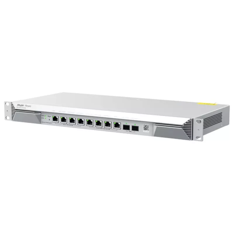Router przewodowy RUIJIE RG-EG1510XS — 2.5GbE + Gigabit Ethernet, 6x RJ-45, przepustowość 4 Gbit/s, 1U, srebrny