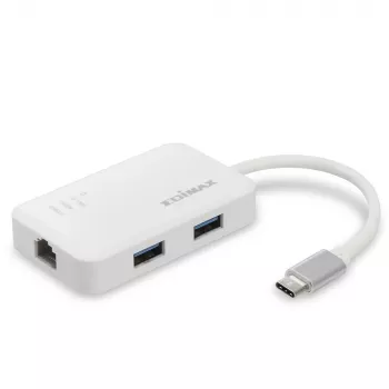 Edimax EU-4308 stacja dokująca/replikator portów do laptopa USB 3.2 Gen 1 (3.1 Gen 1) Typu-C Biała