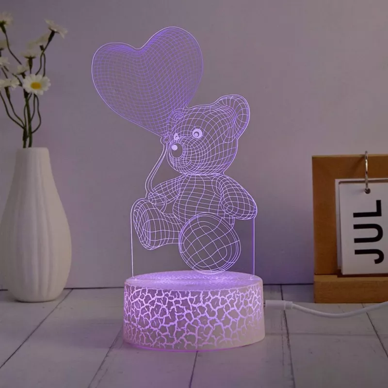 Manta SNL115RGB Zestaw dekoracyjnej lampy LED RGB z sercem 3D