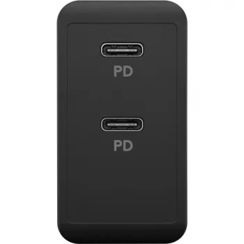 Ładowarka sieciowa Goobay 61757 Szybkie ładowanie USB Type-C 2 porty Czarna