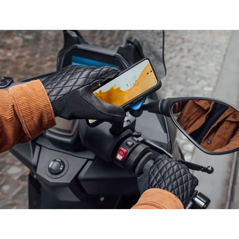 Quad Lock Mirror Mount Pasywny uchwyt Telefon komórkowy/Smartfon Czarny, Niebieski