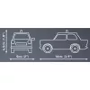 Trabant 601 Polizei, zabawka konstrukcyjna
