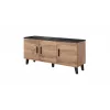 Cama sideboard LOTTA 150 3D wotan oak + mat Czarny