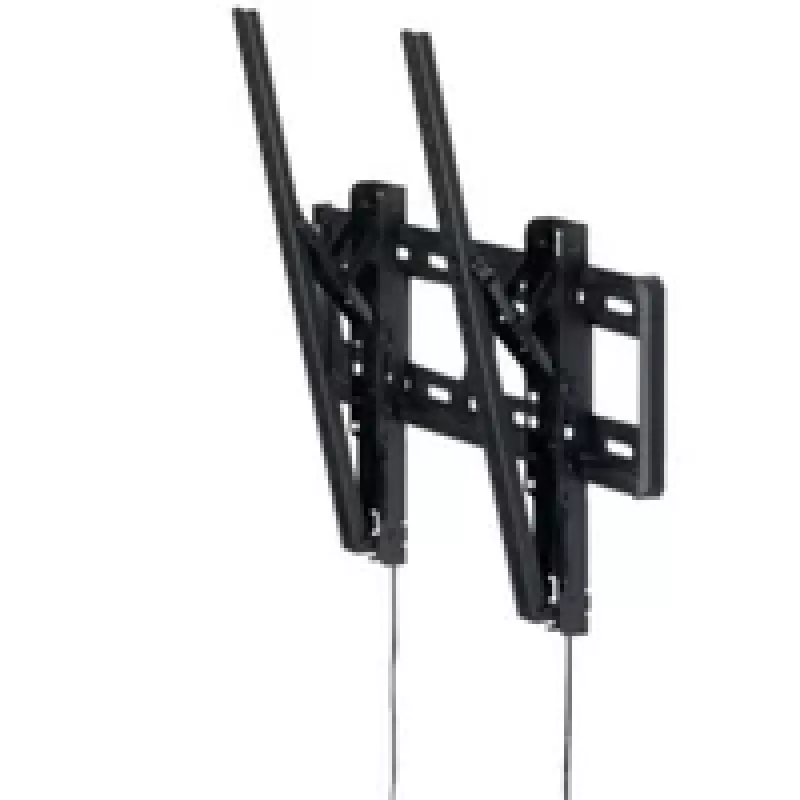 HAGOR BL Tilt 400 - zestaw montażowy (uchwyt ścienny) - do płaskiego ekranu - czarny - rozmiar ekranu: 81-124 cm (32-49) - interfejs montażowy: do 400 x 400 mm