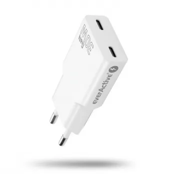 Zasilacz sieciowy everActive SC-385Q Super cienki QC 4 Fast Charging — Szybka ładowarka USB, kompaktowa konstrukcja
