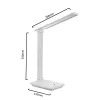 Lampa biurkowa LED MACLEAN MCE614W 9W, biała, regulowane nachylenie i ściemnianie