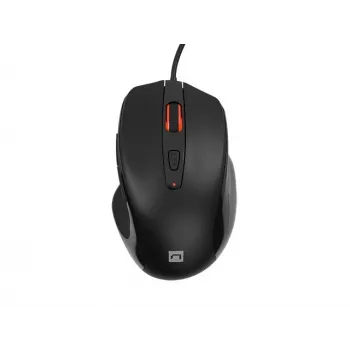 Przewodowa mysz optyczna NATEC NMY-2047 USB Type-A, 4000 DPI, 6 przycisków, praworęczna, podświetlenie