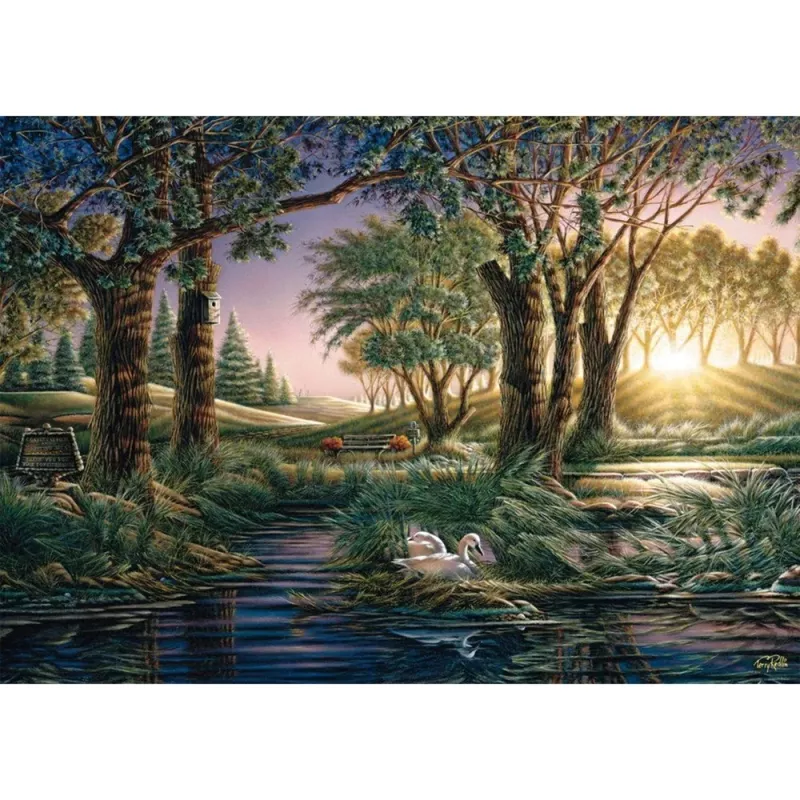 Puzzle schmidt spiele Terry Redlin „Morning Magic at the Pond” — 1000 elementów