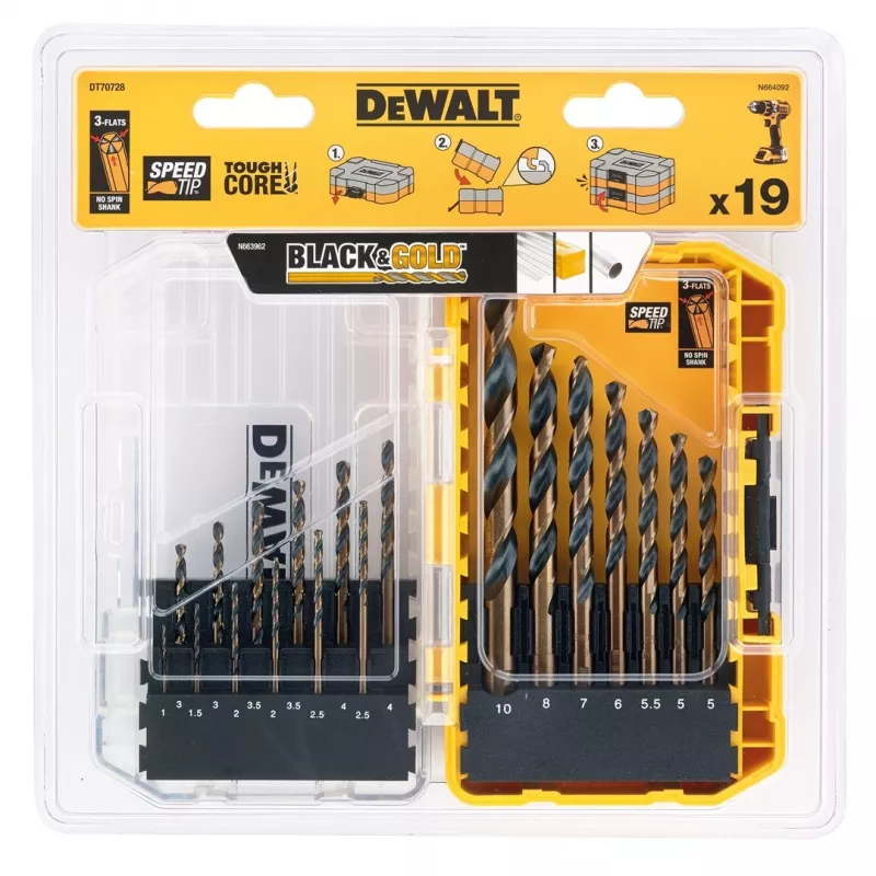 Zestaw wierteł i bitów DeWalt DT70728 28-częściowy o wysokiej trwałości