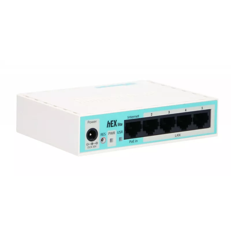 Mikrotik hEX lite router przewodowy Biały