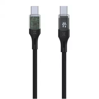 Fixed | Kabel USB-C/USB-C z obsługą wyświetlacza, PD, 2m, USB 2.0, 100W | FIXDD-CC2-BK