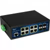 Przemysłowy przełącznik PoE ALLNET ALL-SGI8112PMJ 8+4 portów