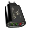 Ładowarka sieciowa USB MACLEAN MCE479B — 3 porty USB, łączna moc 18 W, kompaktowa