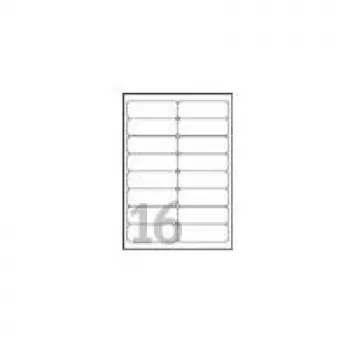 Avery - przezroczysty - 99,1 x 33,9 mm 400 etykiet (25 arkuszy x 16) etykiety adresowe