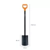 Szpadel Fiskars 131403 — szpadel ogrodowy Fiskars model 131403, stalowe ostrze, drewniany trzonek