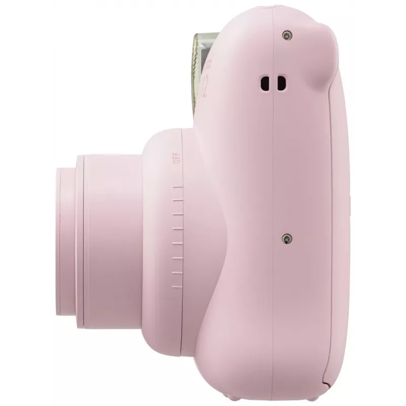 Aparat do zdjęć natychmiastowych Fujifilm Instax Mini 12 różowy — zdjęcie 86×54 mm, film 62×46 mm, ogniskowa 60 mm