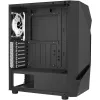 Aerocool Scape-G-BK-v2 Midi-Tower, szkło hartowane, FRGB - czarny