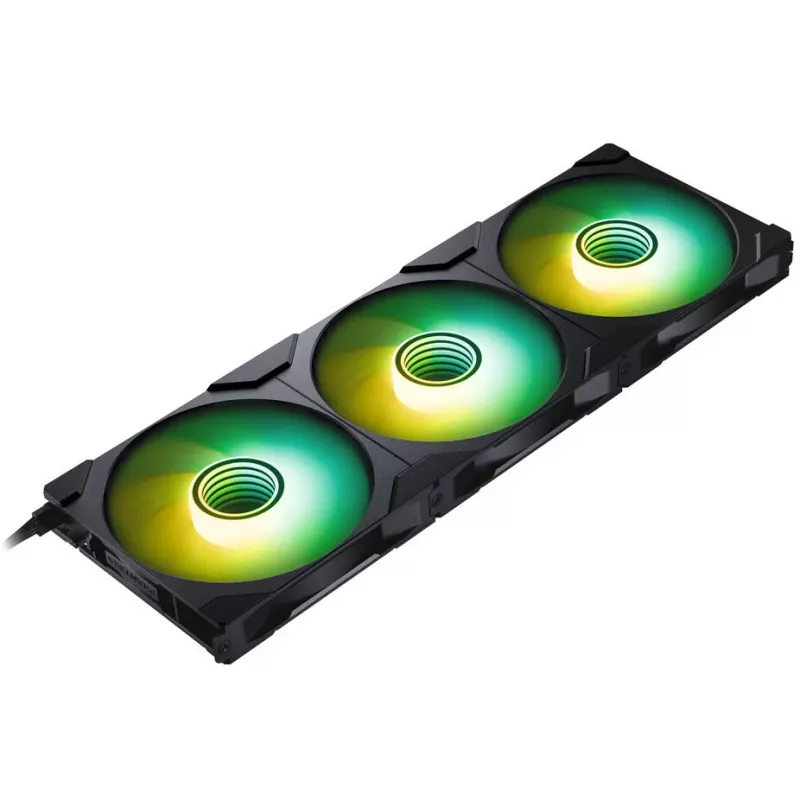 PHANTEKS NV Series NV7 Obudowa E-ATX, szkło hartowane, ARGB - czarny & M25 Gen2 PWM D-RGB Fan 3er-Pack - Reverse Blade, 140mm + zestaw DRGB