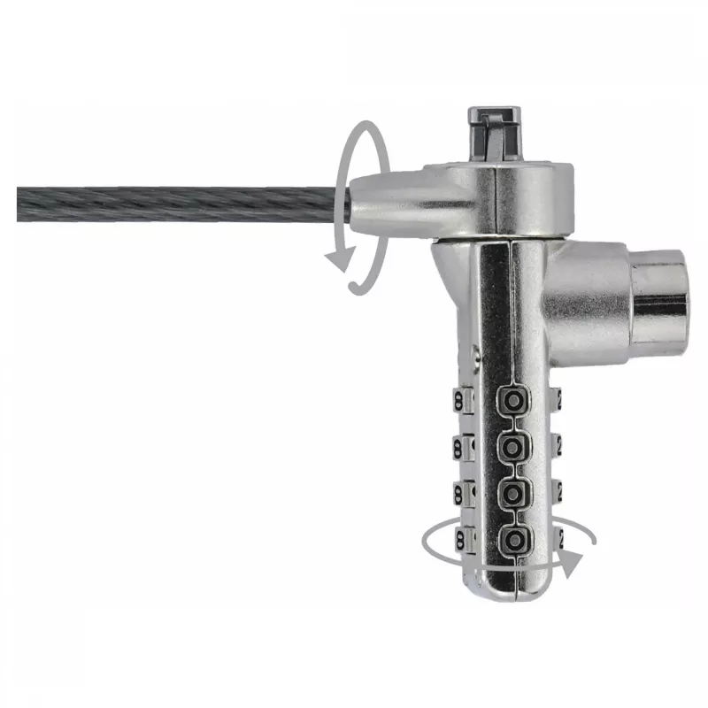 Dicota Security kabel T-Lock, kombinacja, zamek na klucz, slot 3x7mm