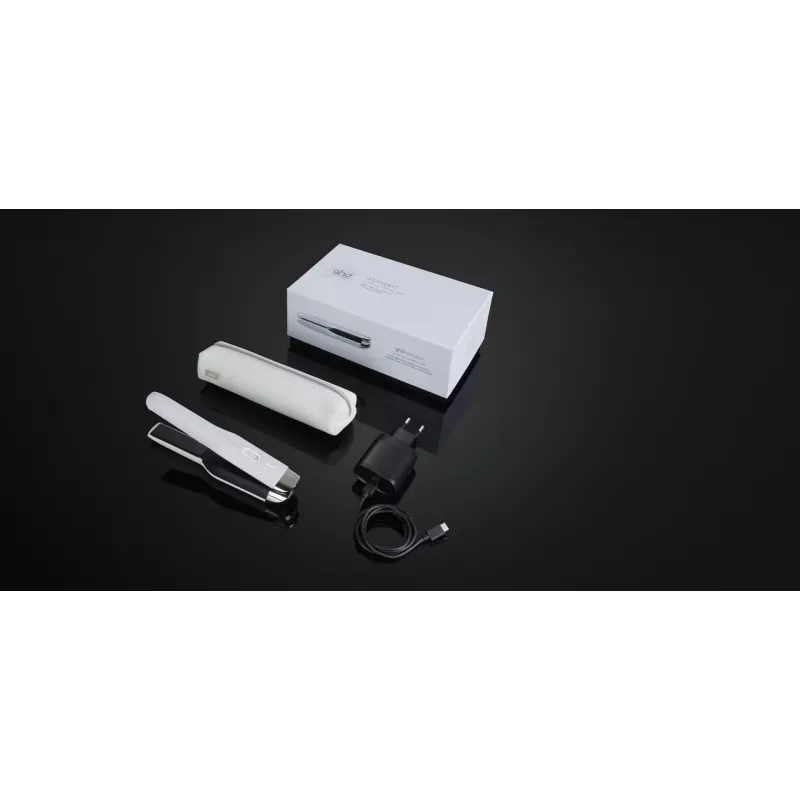 Prostownica GHD Unplugged Warm biały litowo-jonowa 300 g