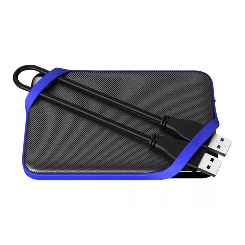 Zewnętrzny dysk twardy Silicon Power A62S 2TB, USB typu A 3.2 Gen 1, niebiesko-czarny