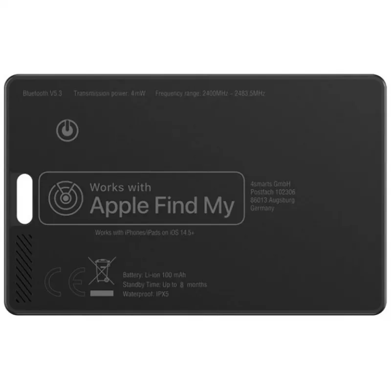 4smarts lokalizator SkyTag Card ReCharge, czarny