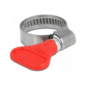 Zacisk motylkowy DeLOCK 400 SS 16 - 25 mm 5 sztuk czerwony