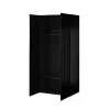 Szafa cama meble PAFOS 2D 90×55.5×198.5 cm Czarny mat — 2 półki