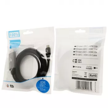 TB kabel HDMI 2.0V - USB 3.1 Type C (AKTBXVH1P20C20B)